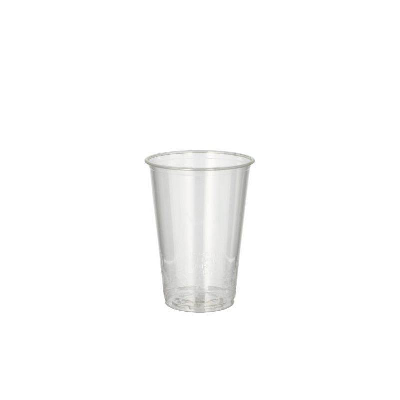 PAPSTAR Kaltgetränkebecher PLA "pure" glasklar, 0,2 l, Ø 7,03 cm | Packung (100 Stück)
