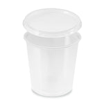 Rundbecher (PP) klar 500ml + Deckel [250 Sets]