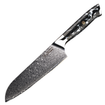 Santoku Black Marble