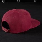 Snapback Cap - Burgundy & Burgundy