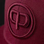 Snapback Cap - Burgundy & Burgundy