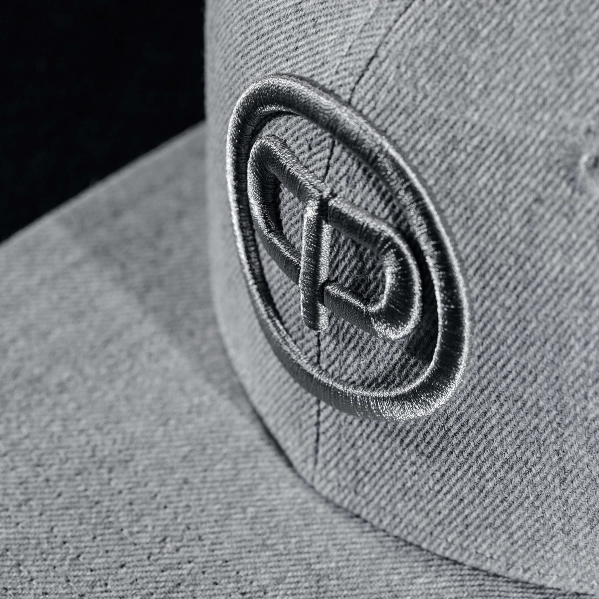 Snapback Cap - Grey & Grey