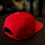 Snapback Cap - Red & Red