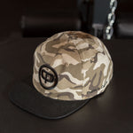 Snapback Cap - Desert Camo & Black