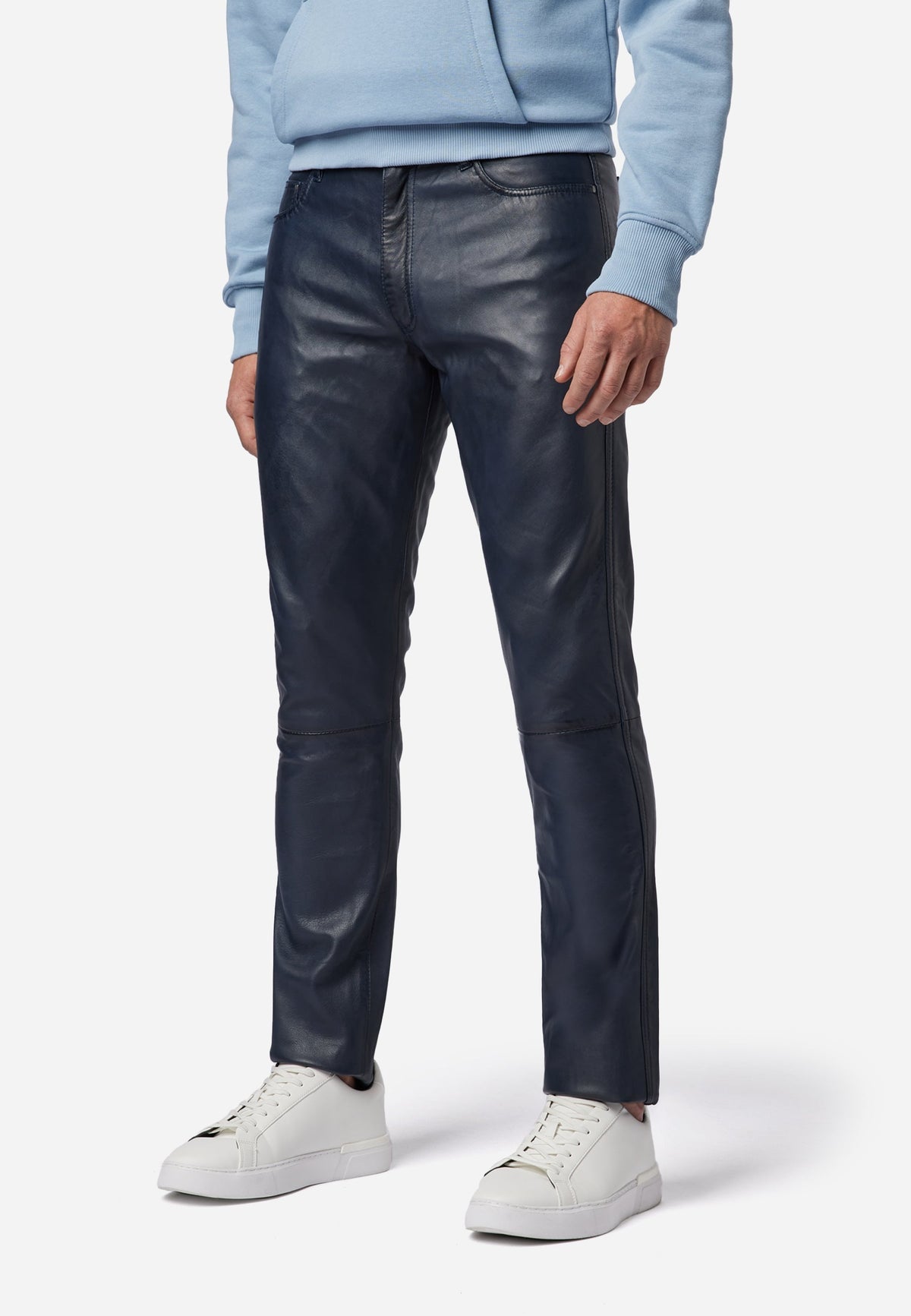 Slim Fit Herren Lederhose Bono