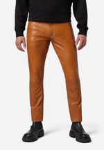 Slim Fit Herren Lederhose Bono