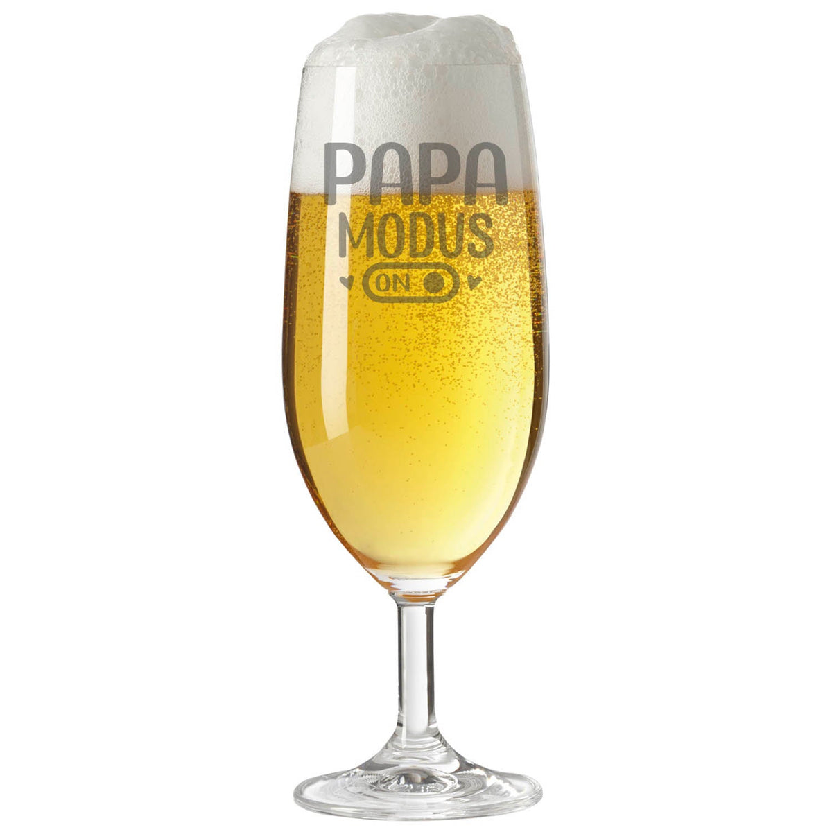 Stölzle Lausitz Bierglas mit Gravur "Papa Modus"