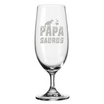 Stölzle Lausitz Bierglas mit Gravur "Papa Saurus"