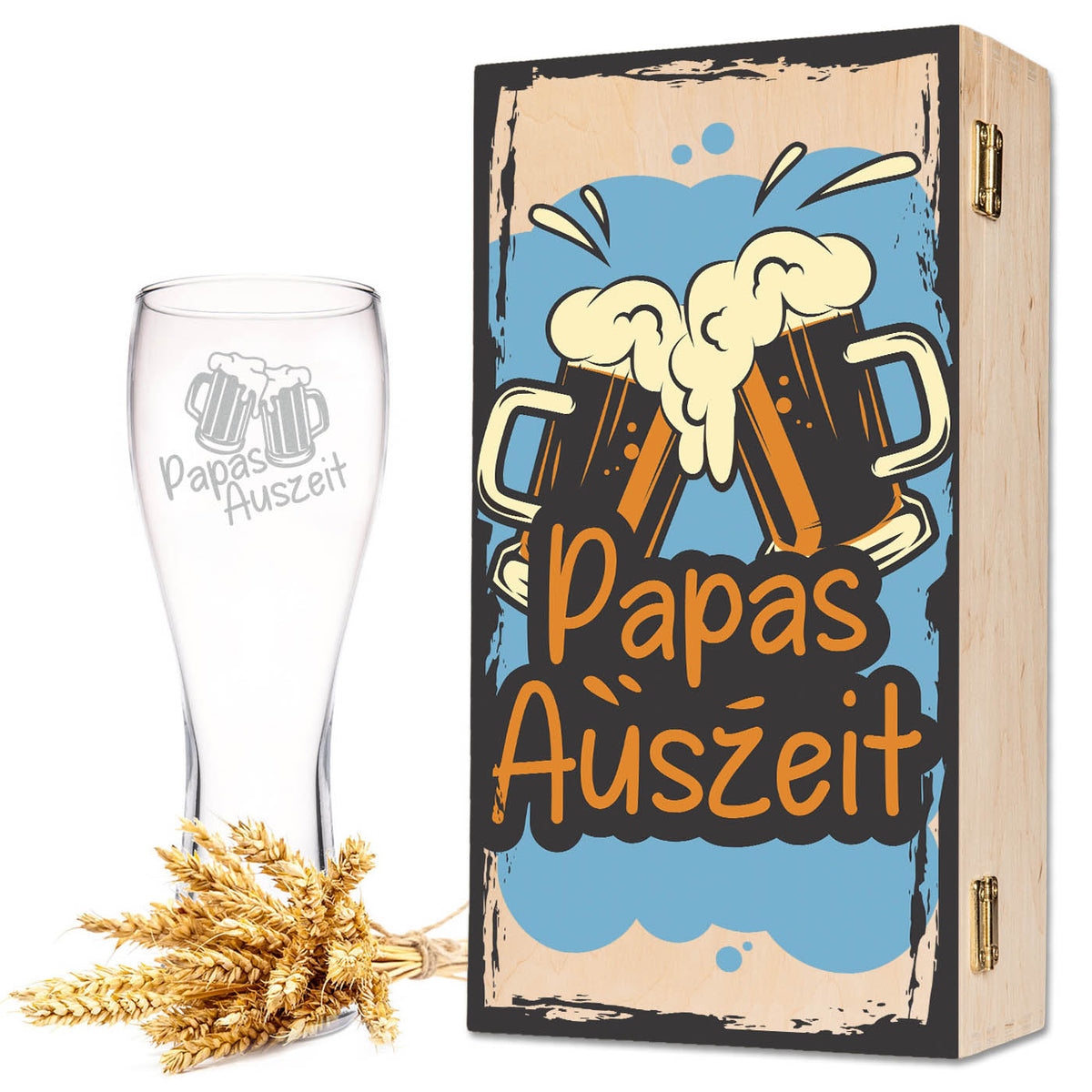 Stölzle Lausitz Weizenglas "Papas Auszeit"