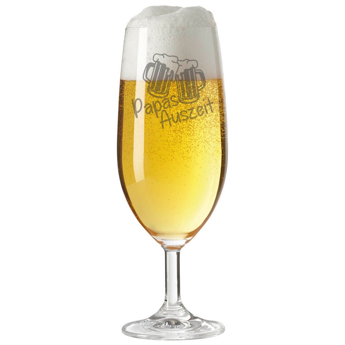 Stölzle Lausitz Bierglas mit Gravur "Papas Auszeit"