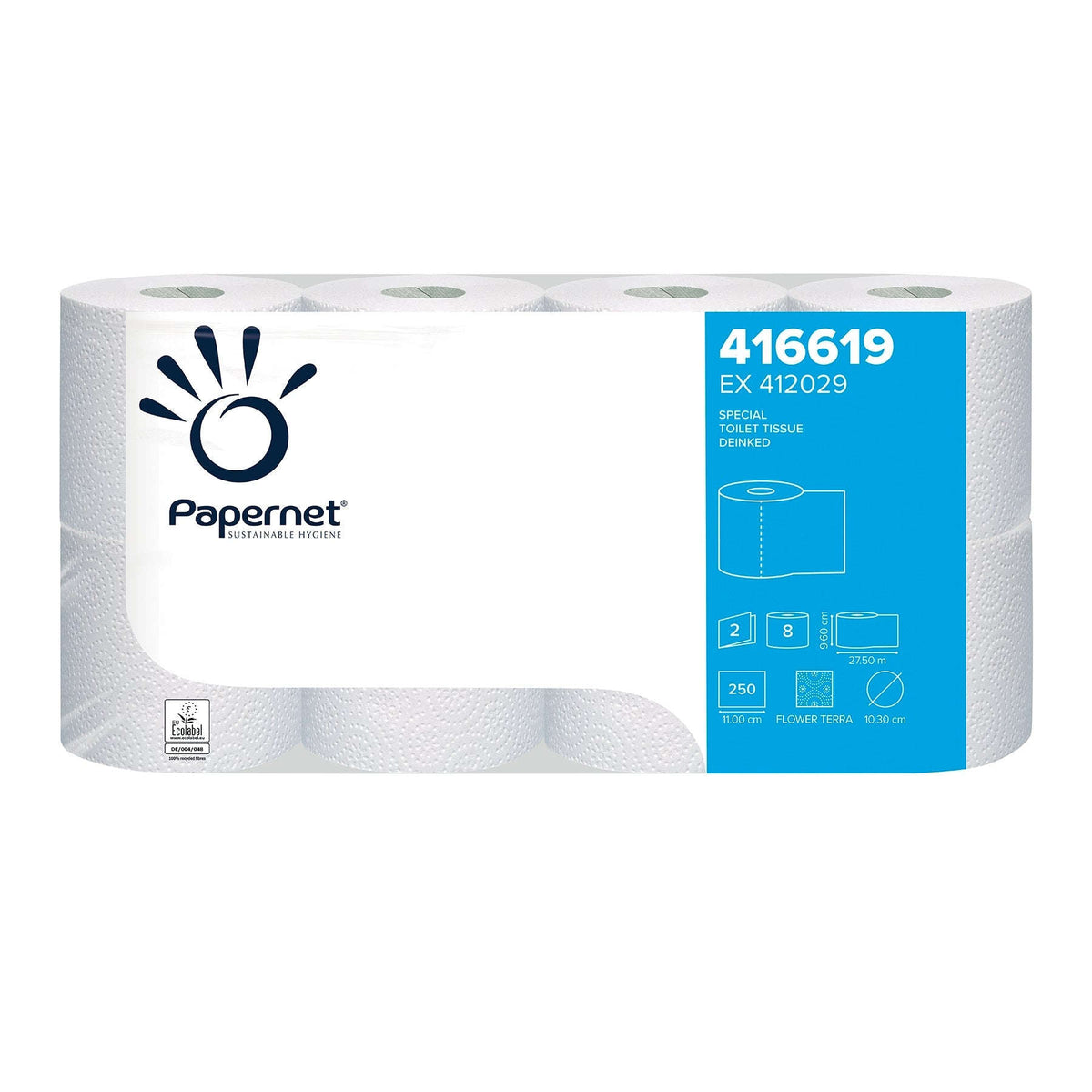 Papernet Toilettenpapier 416619, 8 Rollen, 2-lagig Namma Markt