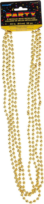Kette Perlen gold metallic 4Stk