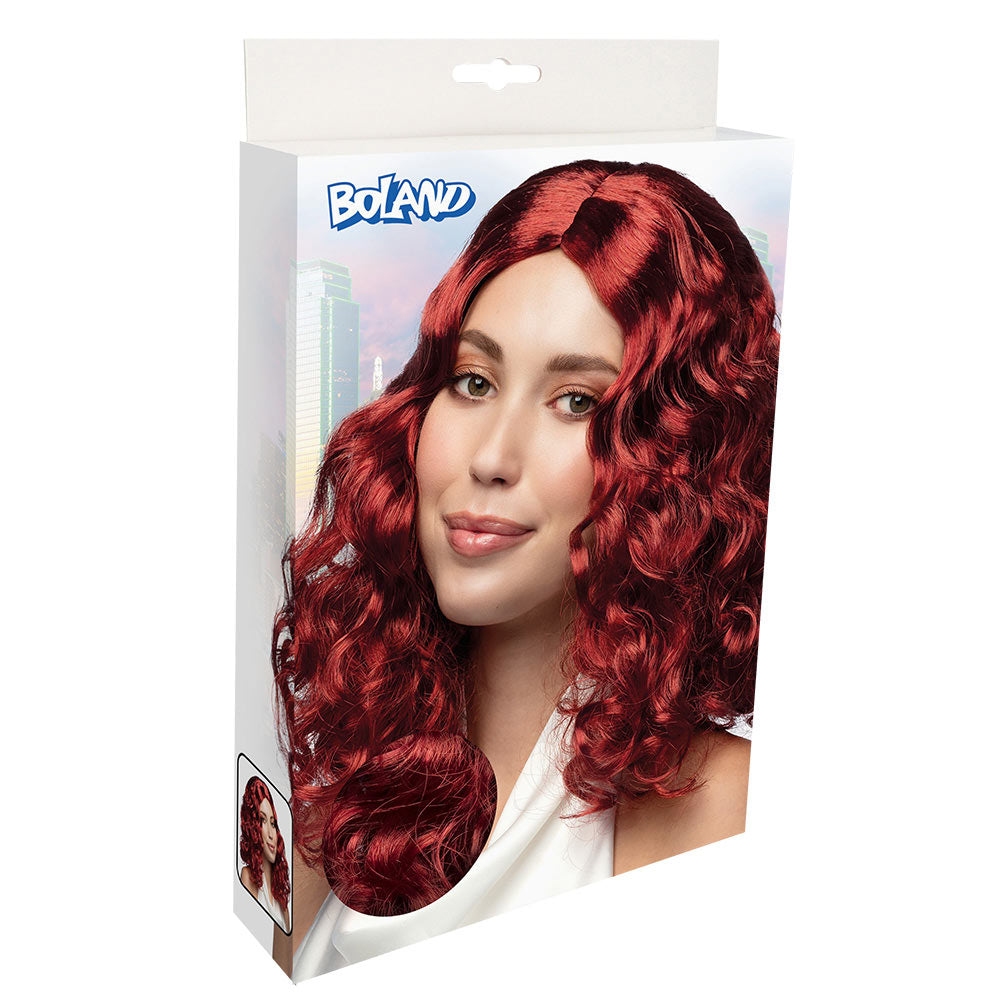 Perücke Damen "Celeste mit Locken" | Rot