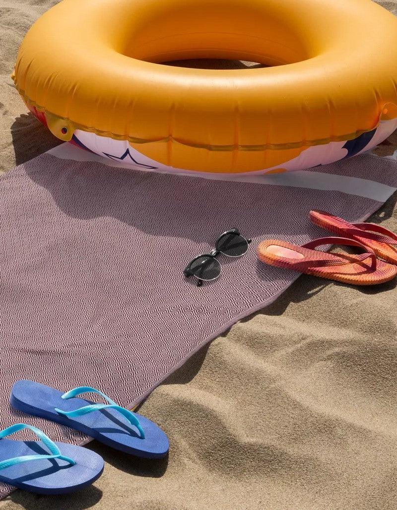 Bambushome Perla Sauna-Hamamtuch 100×180 cm, 100 % Baumwolle