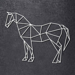 Origami Pferd aus Holz -