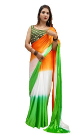 TIRANGA Saree with Stitched Blouse in Berlin