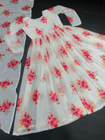 Beautiful Designer Pakistani Suit On havy Faux Gorgette fabric