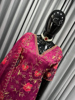 Pakistani Suit On heavy Organza Silk febric with inner and Thred with Sequence work