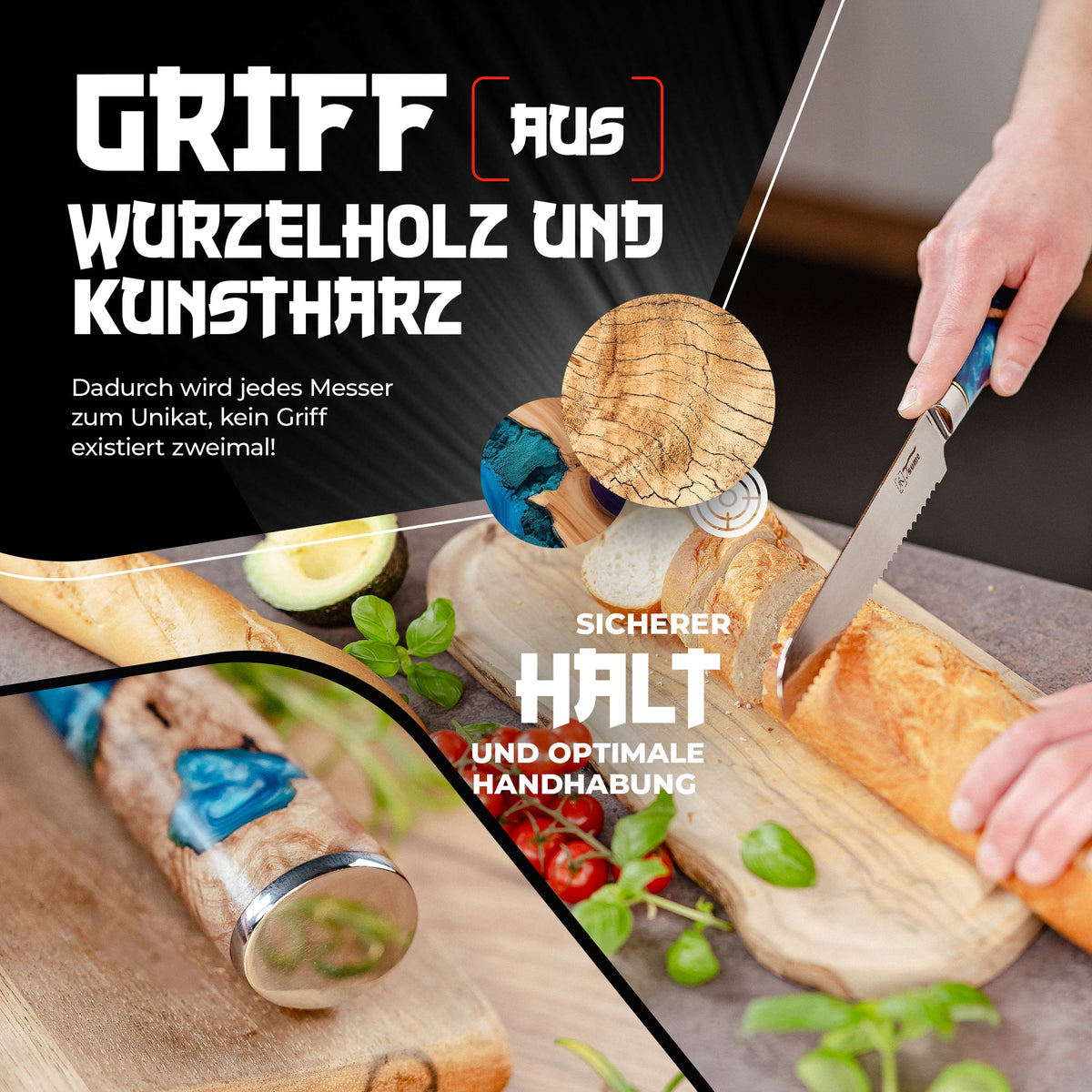 Brotmesser Saphir