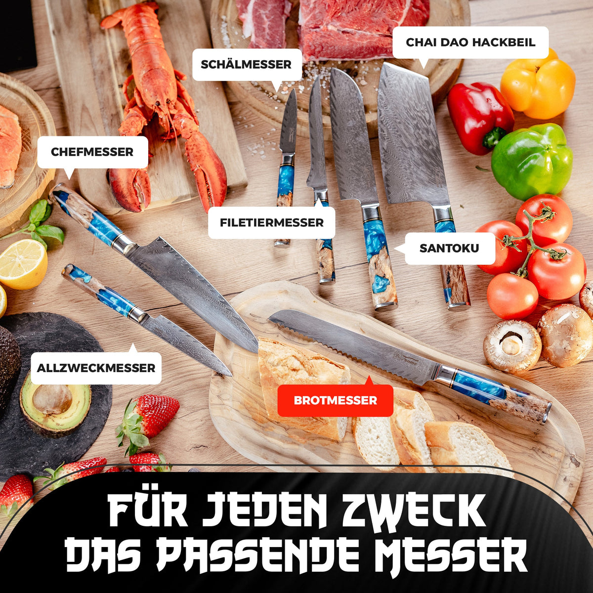 Brotmesser Saphir