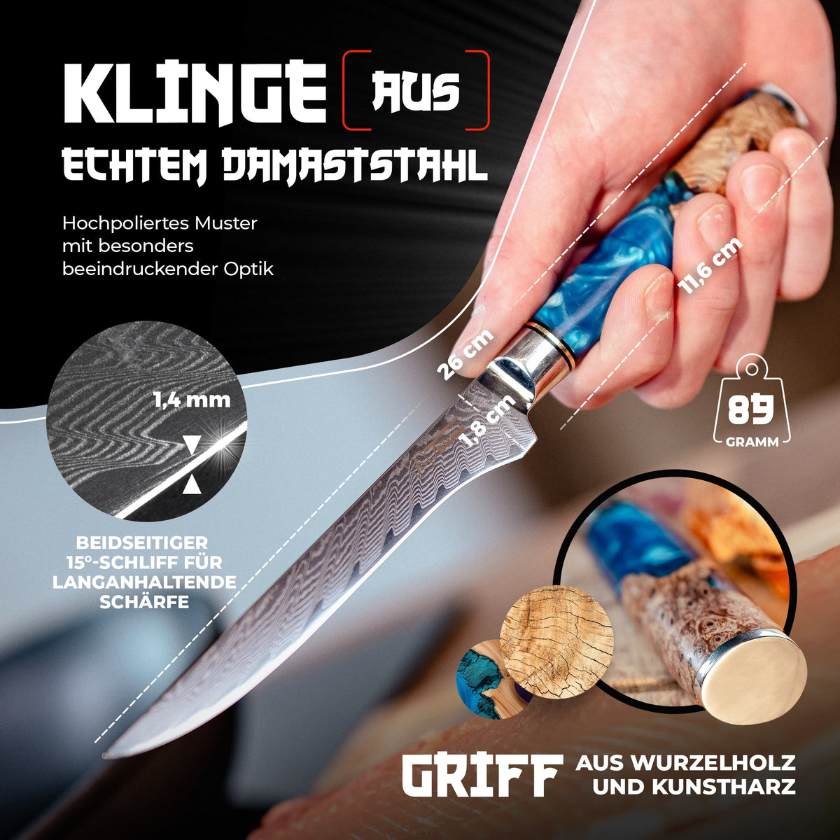 Filetiermesser Saphir