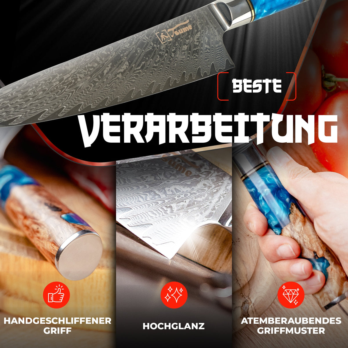 Kochmesser Gyuto Saphir