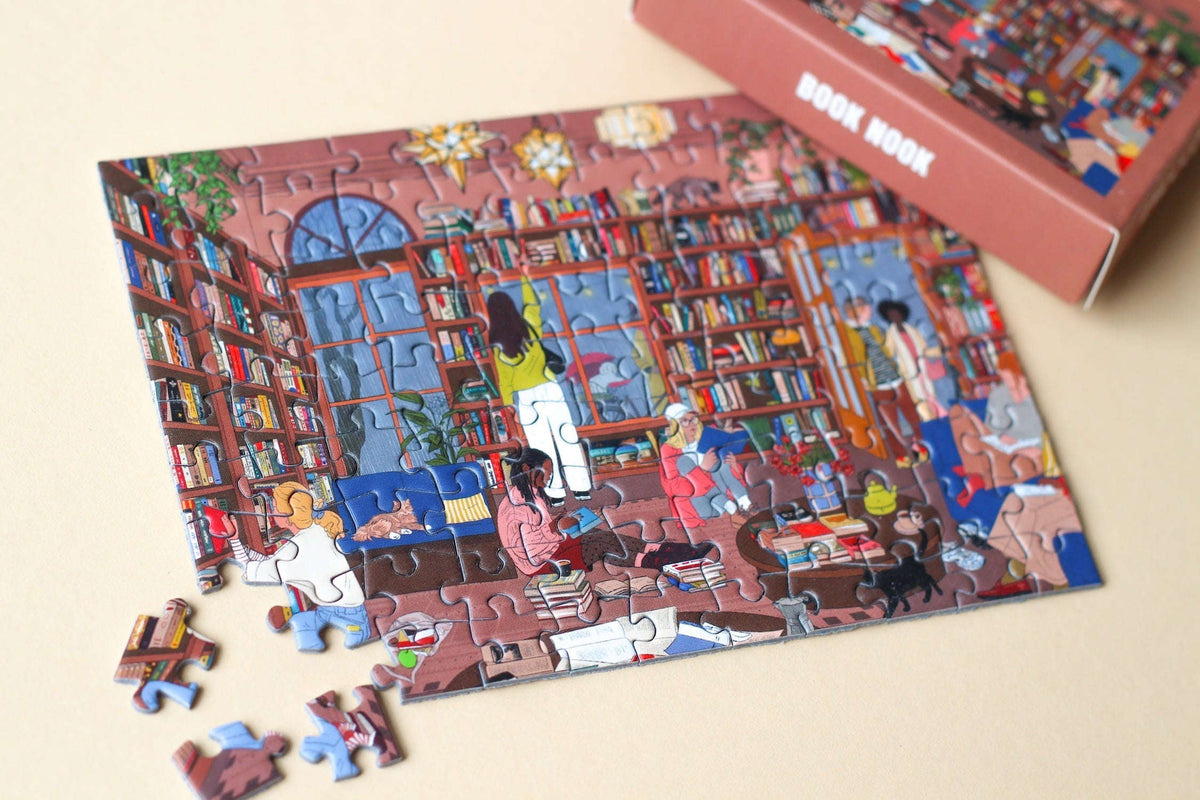 Piecely Book Nook Minipuzzle, 99 Teile Namma Markt