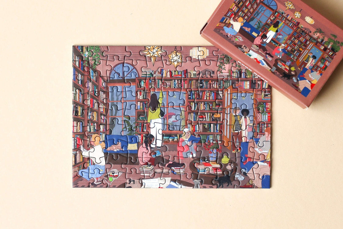 Piecely Book Nook Minipuzzle, 99 Teile Namma Markt