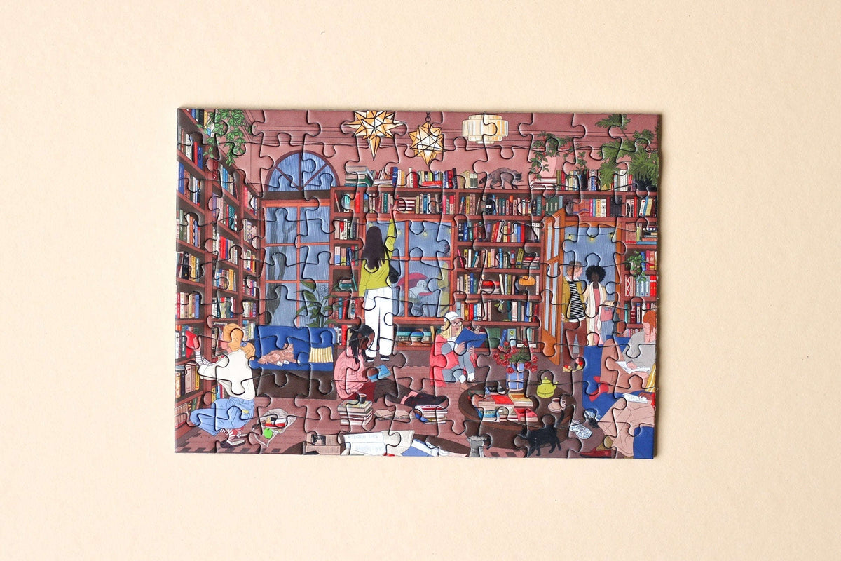 Piecely Book Nook Minipuzzle, 99 Teile Namma Markt