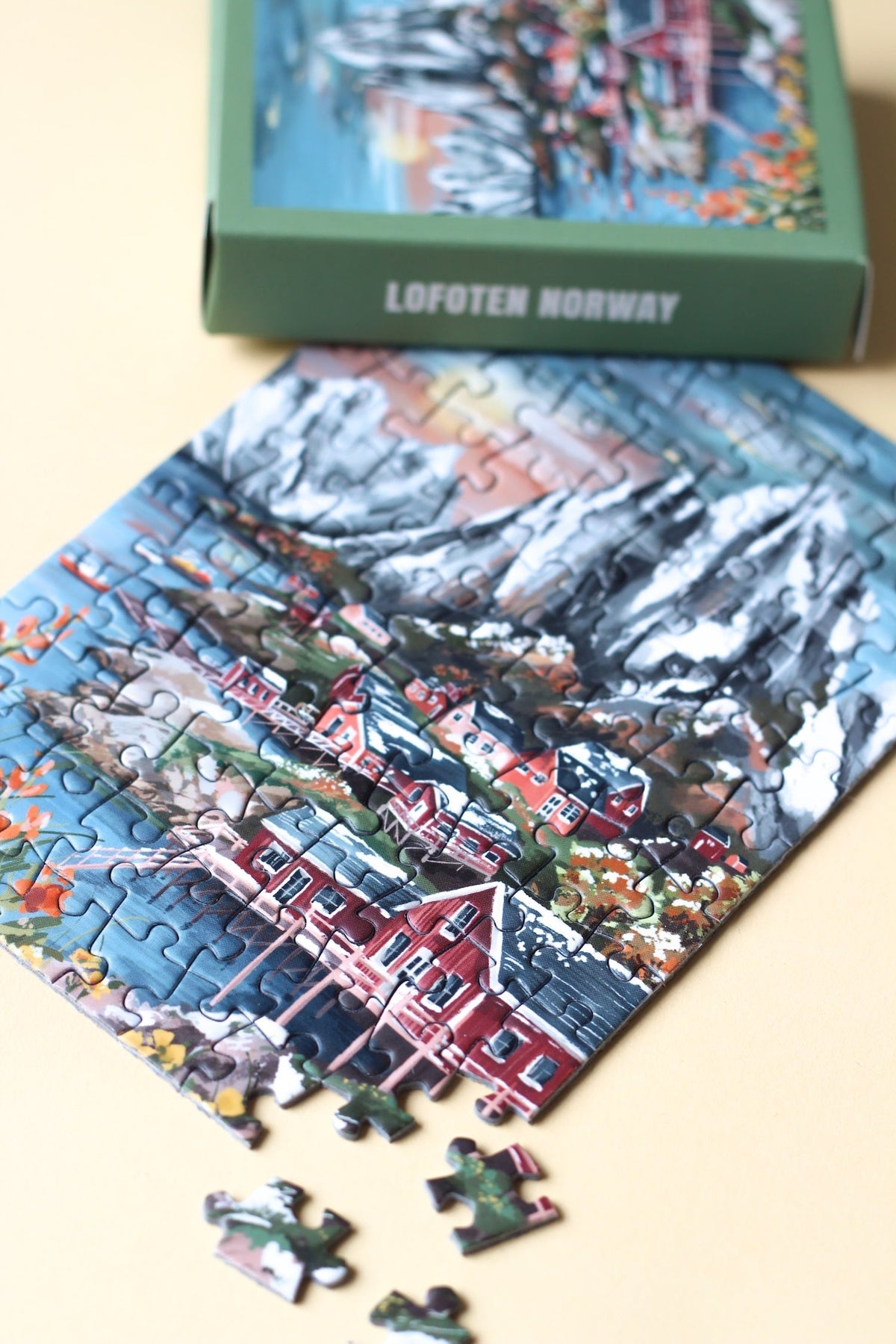 Piecely Lofoten Norway Minipuzzle, 99 Teile