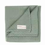 Babydecke Linksstrick Pointelle aus Baumwolle