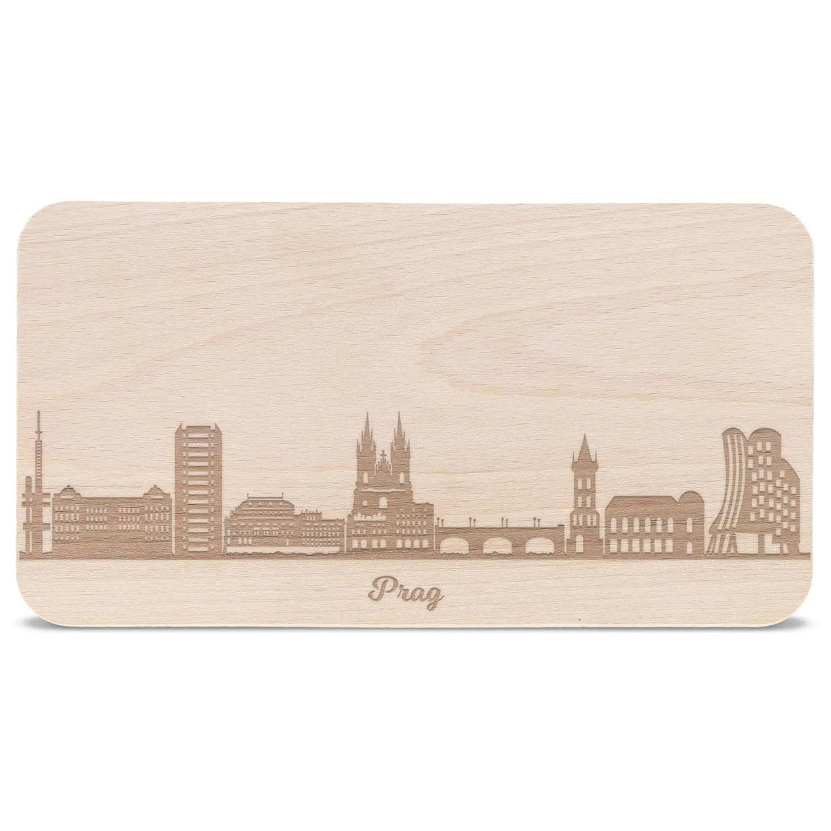 Frühstücksbrettchen Skyline Prag