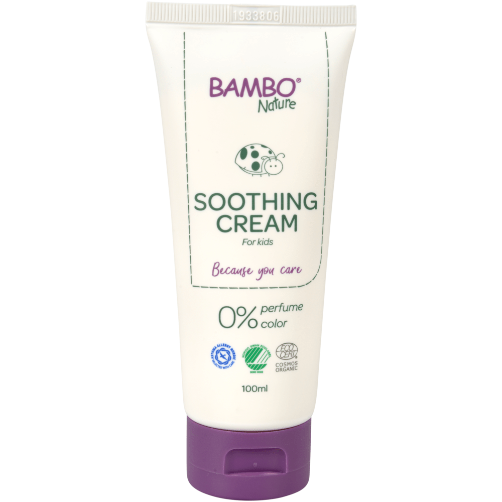 Bambo Nature, Pflegecreme, 100 ml, Farb- und Parfümfrei   | Packung (6 Stück)
