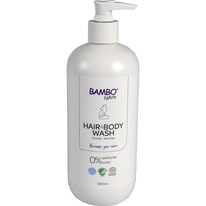 Bambo Nature, Babyshampoo für Haut & Haar, 500 ml  | Karton (6 Packungen)