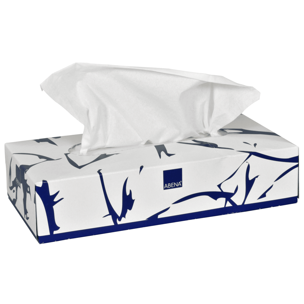 Kosmetiktücher, 2-lagig, 19,5x20 cm, Hochweiß    | Packung (100 Stück)