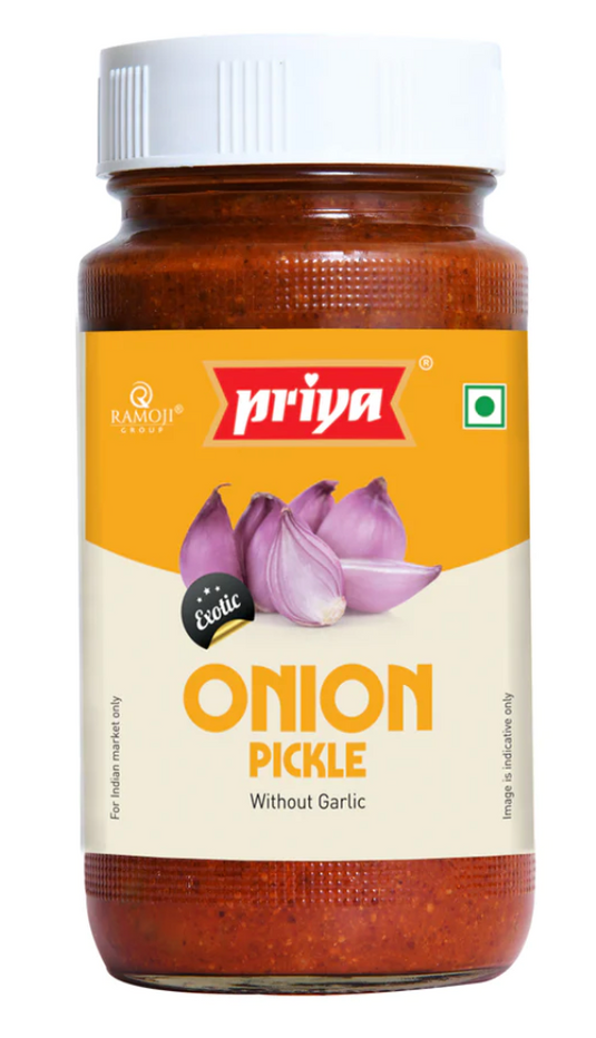 Priya Onion Pickle Without Garlic - 300gm