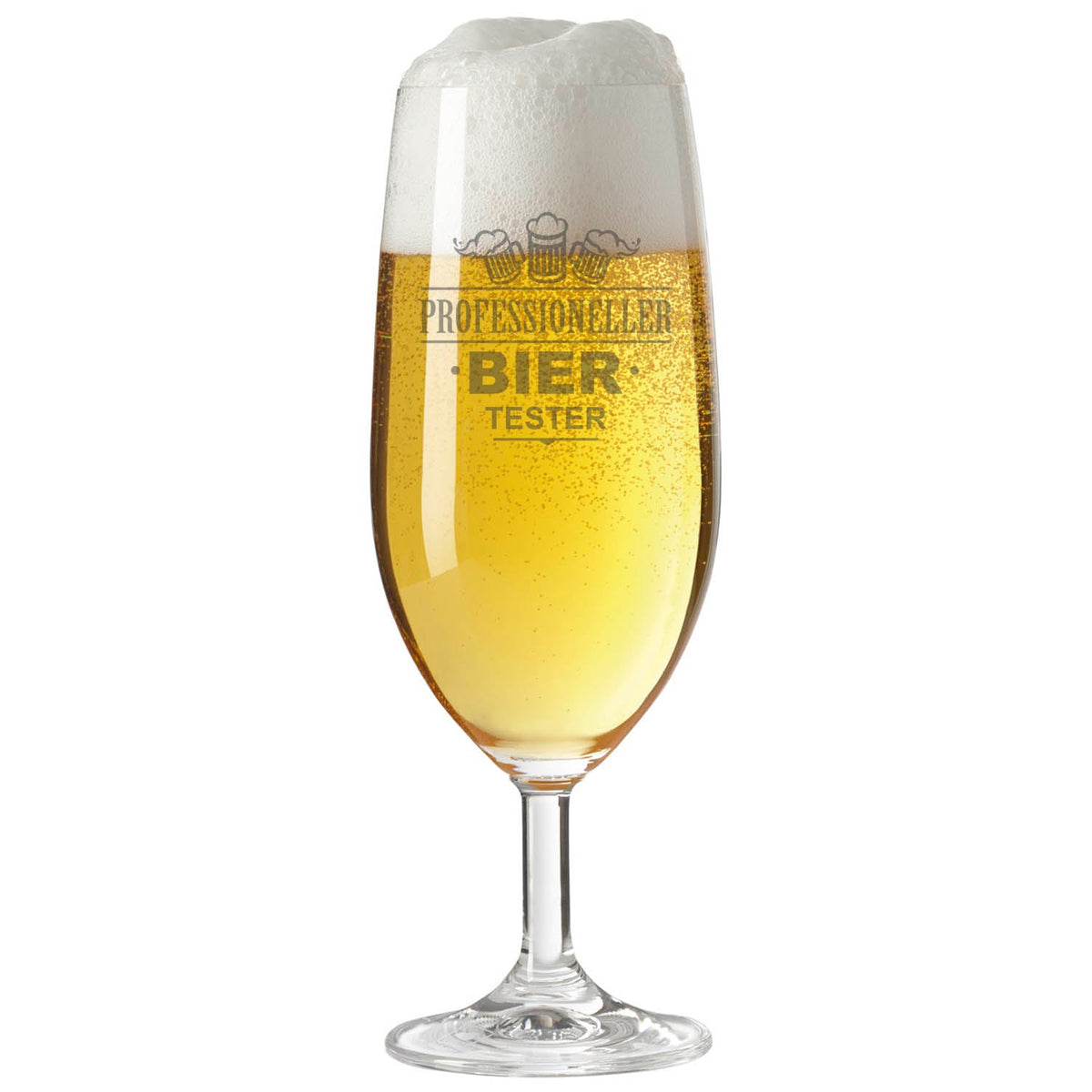 Stölzle Lausitz Bierglas mit Gravur "Professioneller Biertester"