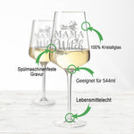Stölzle Lausitz Weinglas mit Gravur "Mama Witch"