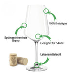Stölzle Lausitz Weingläser mit Gravur im "Christmas Night" Design
