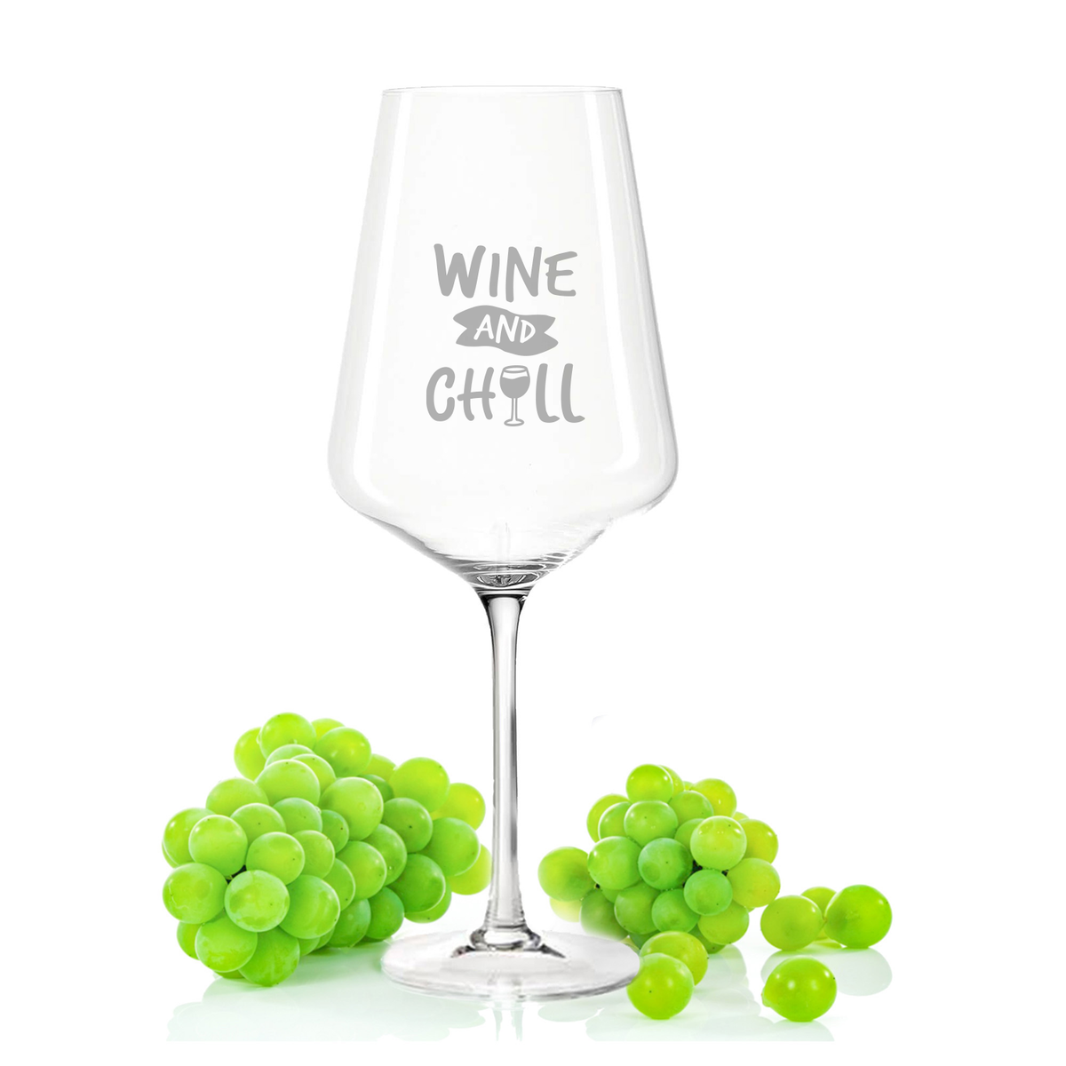 Stölzle Lausitz Weinglas mit Gravur "Wine and chill"