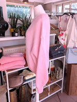 Pullover 52% Alpaka Wolle V-Ausschnitt Rosa Flausch Pulli One Size - von CHOICE 8905