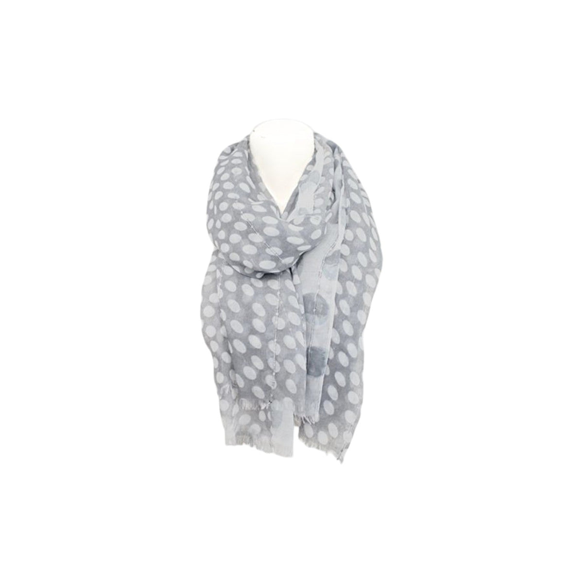 Sommer Damen Schal » Blue Navy Polka Dot Design » leichter Sommerschal 180 x 90 cm » Halstuch mit Punkten und Pailletten » Damenschal weich & dünn Namma Markt