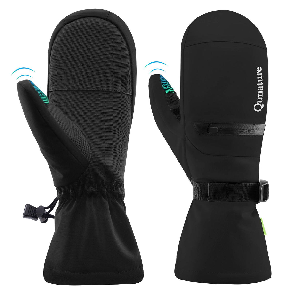 Qunature Wasserdichte Skihandschuhe XS-XL