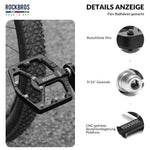 ROAD TO SKY Platform Fahrradpedale 9/16 Zoll Rutschfest Wasserdicht