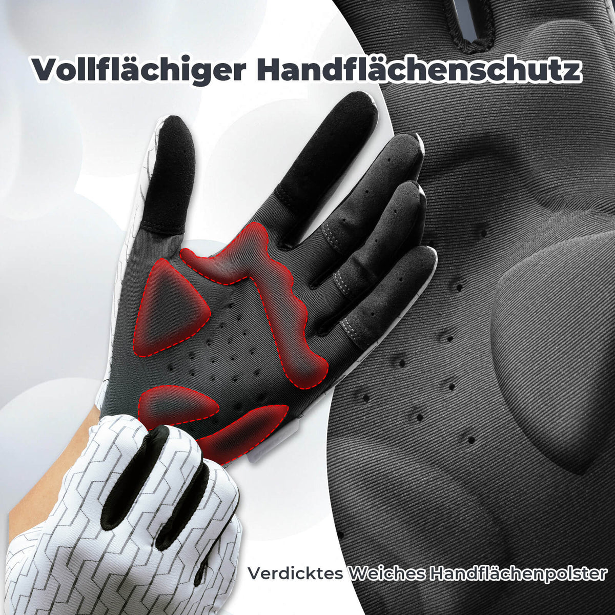 ROCKBROS Fahrradhandschuhe mit Touchfunktion