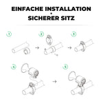 ROCKBROS Fahrradklingel Elektrisch 120dB Ton IPX5 Wasserschutz Smartphone Tracking
