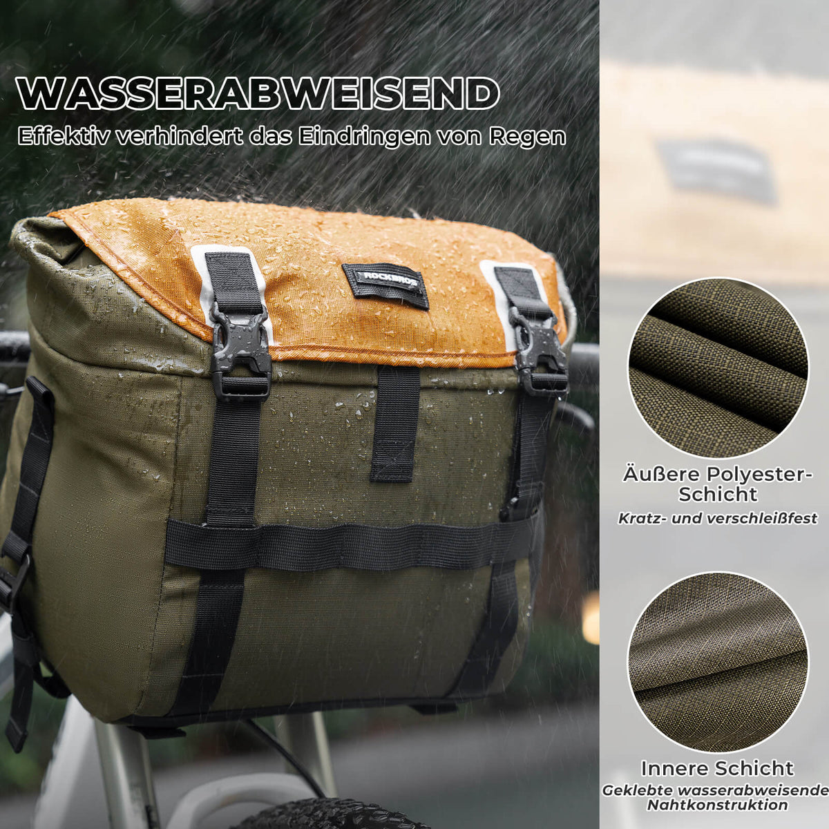 Fahrradtasche Lenkertasche 13,5–24 L