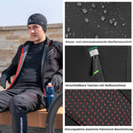 ROCKBROS Lange Fahrradhose Herren Winter Radhose Winddicht Warm