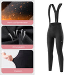 TVI Damen Trägerhose Fahrradhose Gepolstert Stoßfeste Thermo