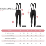 TVI Damen Trägerhose Fahrradhose Gepolstert Stoßfeste Thermo